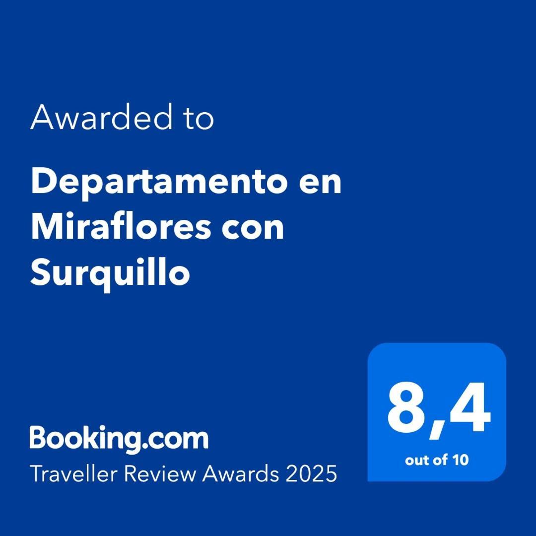 Departamento En Miraflores Con Surquillo 리마 외부 사진